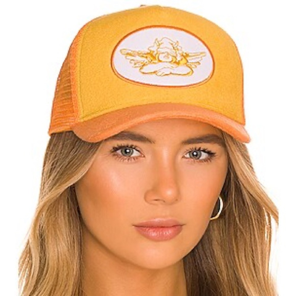 Boys Lie Yellow and Orange Trucker Hat